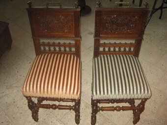 Dvě starožitné židle