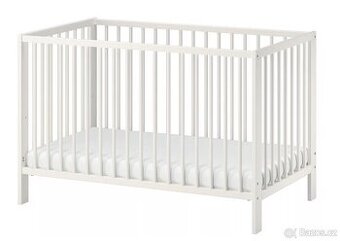 GULLIVER Dětská postýlka, bílá, 60x120 cm