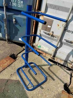 Stojan na barely kovový - 4 barely - modrý