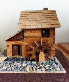 dekorační model "vodní mlýn"