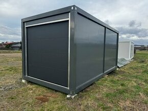 Stavební Buňka/ kontejner 6m3m - Sekční vrata - záruka