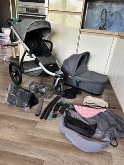Kocarek Thule urban glide 2 + korbicka + prislusenstvi