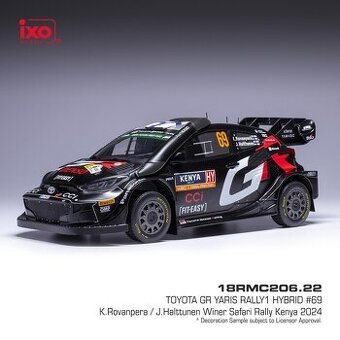 Modely Toyota GR Yaris Rally 1:18 IXO