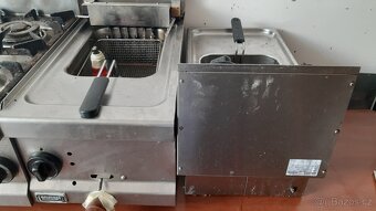 Prodám gastro vybavení ,dřez,plyn.sporák..a 2 fritézy.