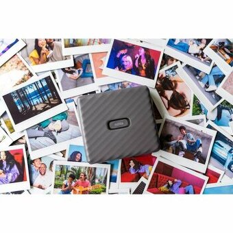 Fujifilm Instax Link Wide šedá, tiskárna, deluxe set ,pouzdr