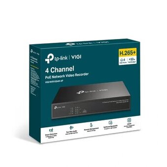 TP-Link VIGI NVR1004H-4P - NVR, 4 kanály, SLEVA