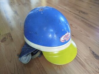 Přilba hříbek kokos na moped motocykl veterán