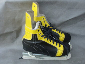 Retro lední brusle kožené kanady vel. 42