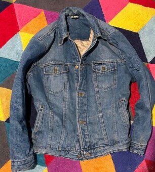 CAMARGUE  DENIM JEANS PÁNSKÁ ZATEPLENÁ BUNDA-DŽÍSKA PODZIM-Z