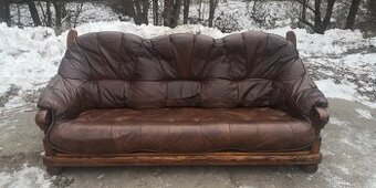 Kožená sedací souprava(jen trojsedačka)