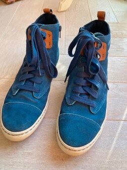 Vysoké tenisky GEOX RESPIRA, vel. 41, petrolejová, dámské –