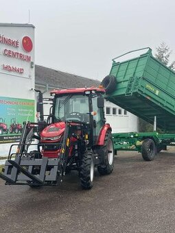 Souprava traktor HANWO HWE 504C, čelní nakladač ,vlecka.