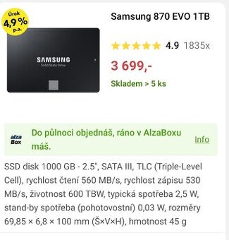 Samsung 870 Evo 1TB