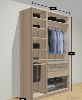 Šatní skříň IKEA Pax