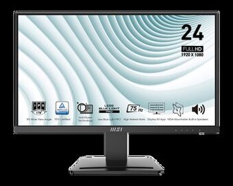 🖥️ Monitor MSI PRO MP243 – 24", Full HD, IPS, 75Hz