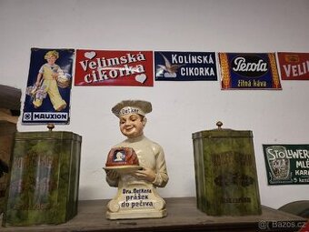 SBÍRÁM STARÉ REKLAMY, REKLAMNÍ CEDULE, PLECHOVKY, ZÁSOBNÍKY