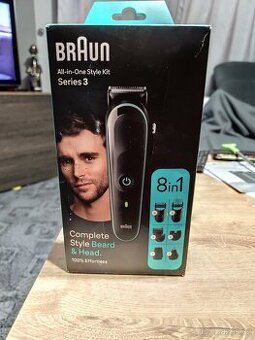 BRAUN střihací a holící strijek 8in1