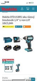 Makita rázový utahovak - 1