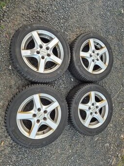 14 Alu 5x100 ET 40 kola z 2 Fabie +zimní gumy 70%.