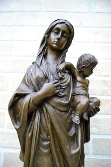 Bronzová socha - MADONA - PANNA MARIE 58 cm - 1
