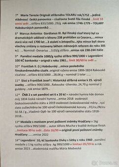 Numismatická sbírka - Unikátní numismatická nabídka