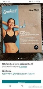Těhotenská a kojící podprsenka M