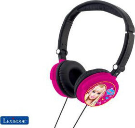 Prodám dvoje sluchátka Lexibook HP010 Barbie růžová - 1