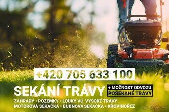 🌿 Sekání trávy – zahrady, pozemky, louky