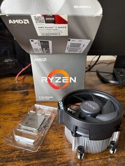 AMD Ryzen 5 3600x + nový boxový chladič