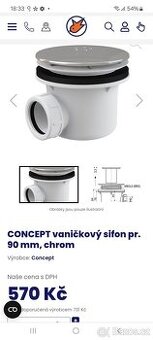 Vaničkový sifon - 1