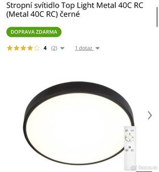 LED osvetleni 40C RC cerne