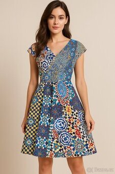 Nové vzdušné letní šaty zn.Desiqual vel.40