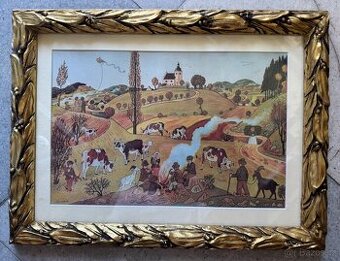 Josef Lada - Podzimní Dětské Hry 1937