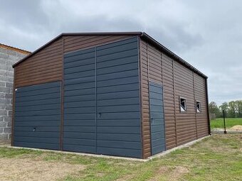 🛠️ AKCE do 31.10. – Montovaná plechová hala 6×8 m