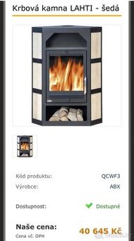 Krbová kamna Lahti NOVÉ