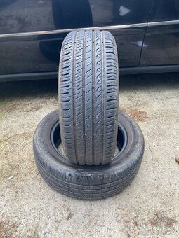 2x letní pneu Barum 205/55/16, cca 7,5 mm