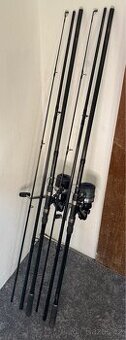 Rybářské pruty JRC Contact + navijáky Shimano AERLEX XS 7000