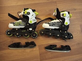 Dětské rostoucí brusle vyměnitelný podvozek