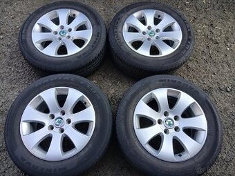 Prodám Sadu Orig ALU kol Škoda 215/60R16 letní