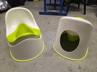 Dětský nočník IKEA, LOCKIG bílá/zelená - zdarma