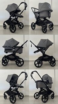 Kočárek Bugaboo Fox 5 Black & Grey Melange