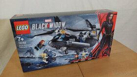LEGO Super Heroes 76162 Černá vdova a honička ve vrtulníku - 1