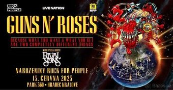 Vstupenka Guns N’ Roses 15.6.