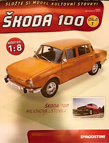 Škoda 100 stavebnice kovový model v měřítku 1:8