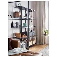 Regál IKEA Vittsjo 175x100 kov a sklo
