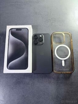 iPhone 15 Pro 256 GB – Černý Titan | TOP stav |