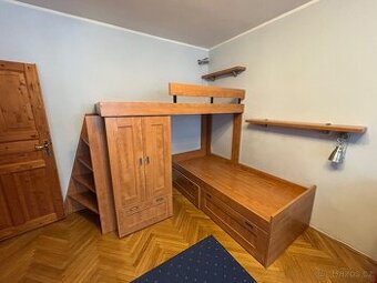 Rohová palanda s úložným prostorem
