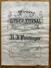 Noty na Citeru A.J. Paschinger - 1
