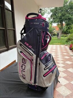 Golfový bag BIG MAX AQUA SPORT 3 CART BAG STEEL BLUE/FUCHSIA