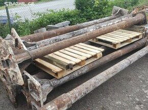 Staré železné sloupy, litinové sloupy, sloup, 5 ks